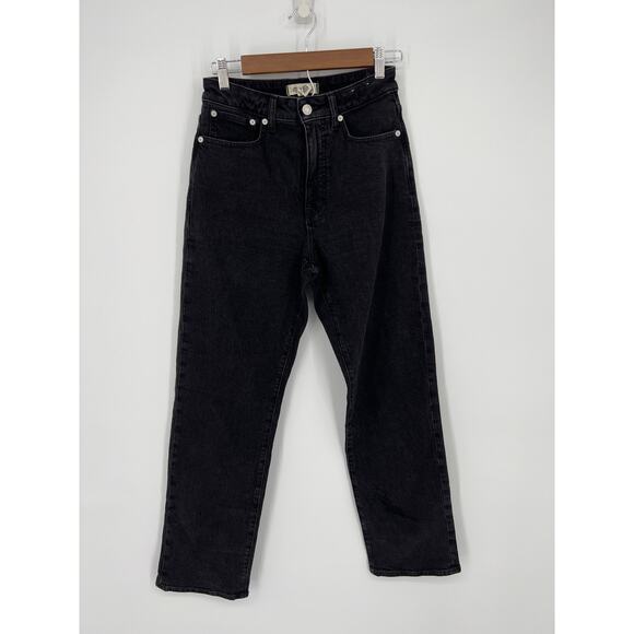MADEWELL Black Belmere Wash The Curvy '90s Straight Jean Size 26 - Picture 9 of 9